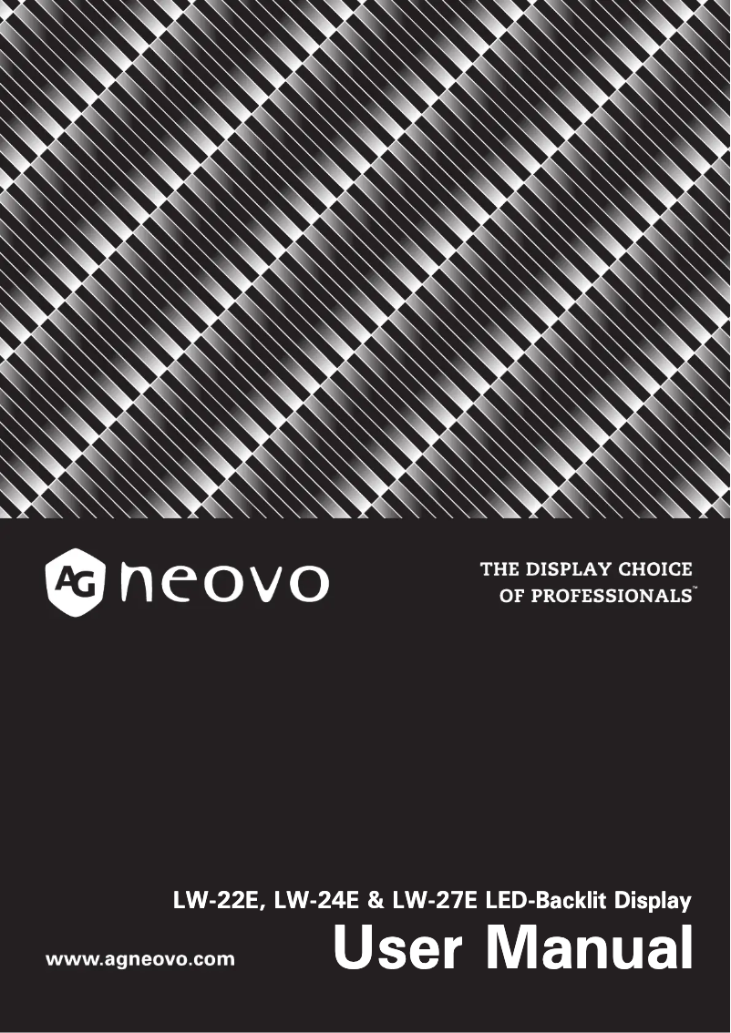 Imagen de la primera página del manual del dispositivo LW-27E