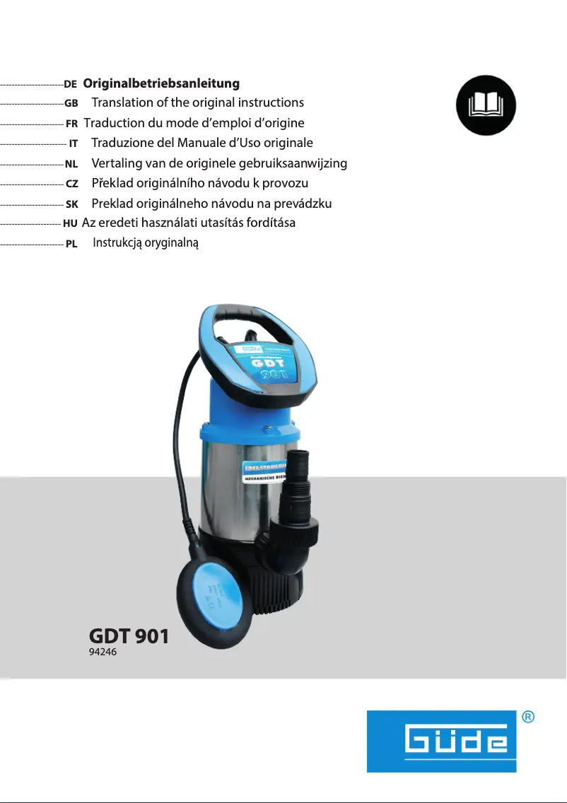 Página 1 del manual Manual de usuario Güde GDT 901