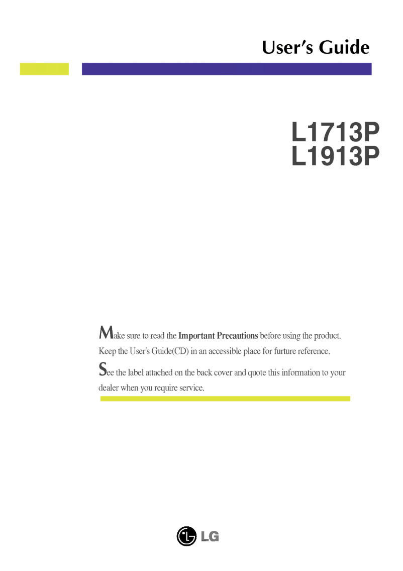 Página nº 1 - Manual de usuario LG L1913P