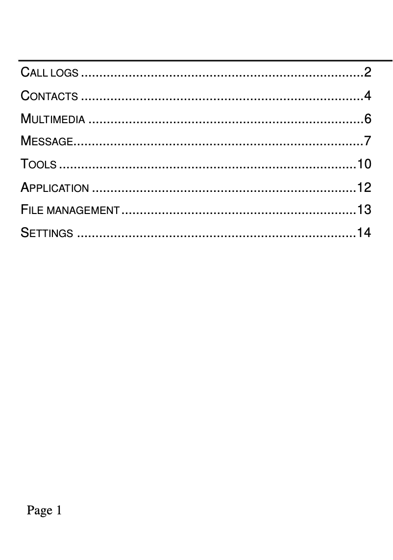 Imagen de la primera página del manual del dispositivo Bubby