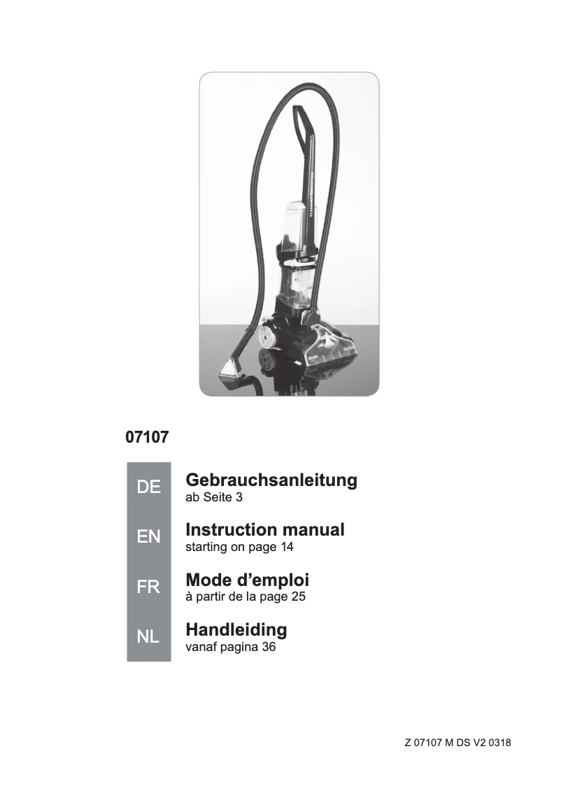 Página nº 1 - Manual de usuario Cleanmaxx 07107