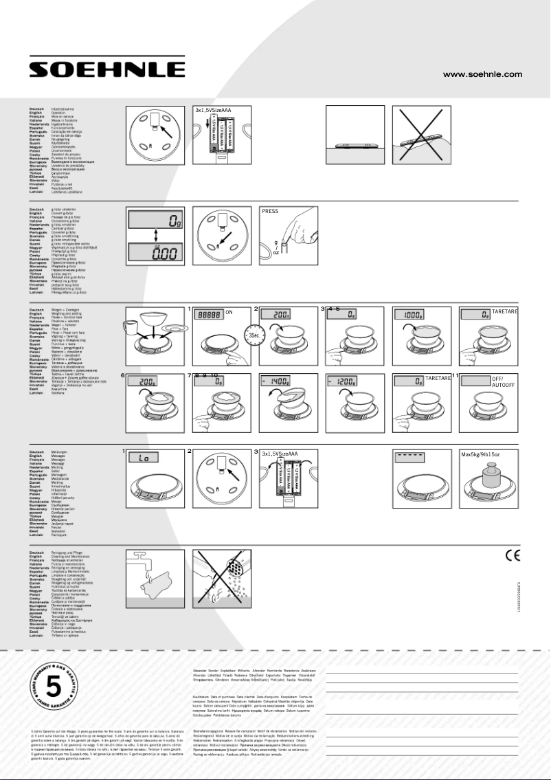 Imagen de la primera página del manual del dispositivo Olympia