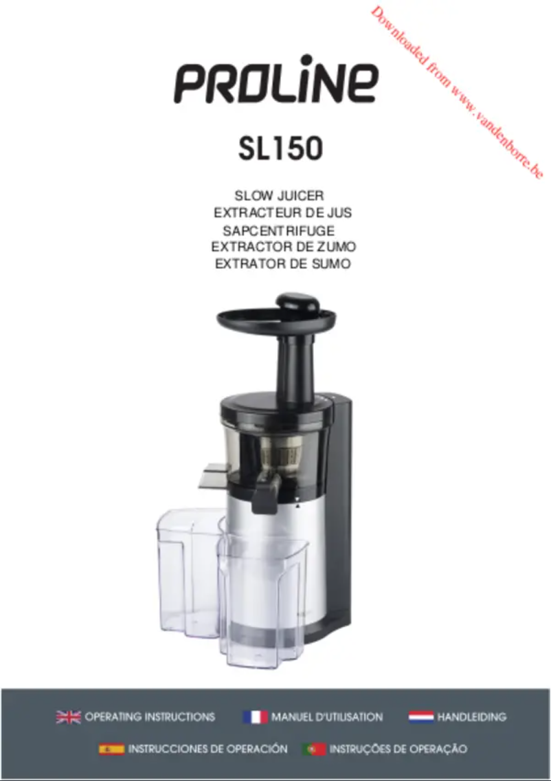 Página 1 del manual Manual de usuario Proline SL150