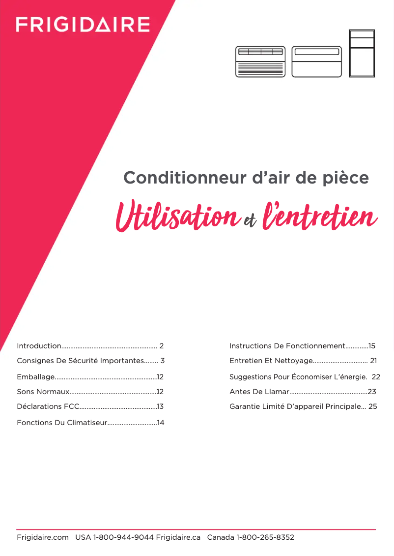 Imagen de la primera página del manual del dispositivo FHWW105WE1