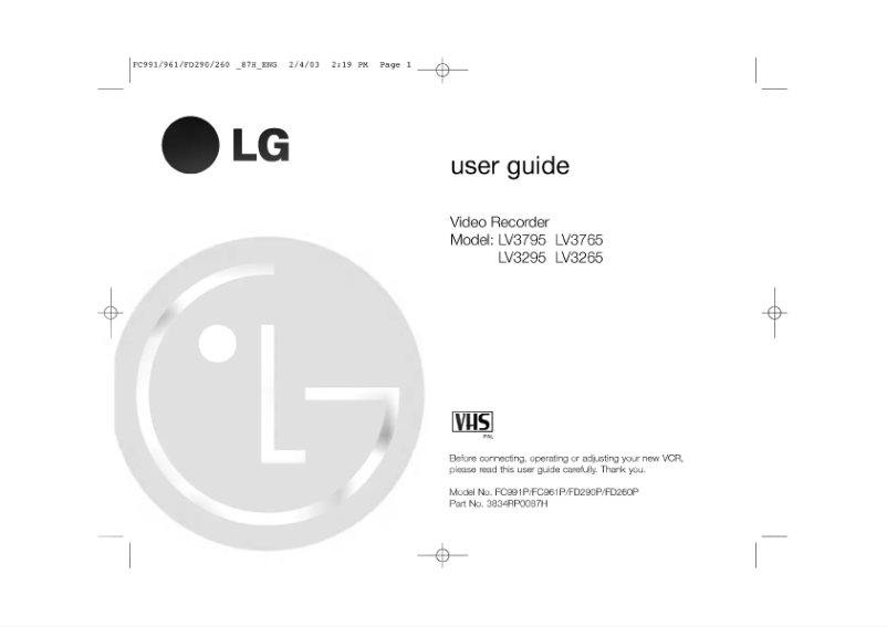 Página nº 1 - Manual de usuario LG GD961P1