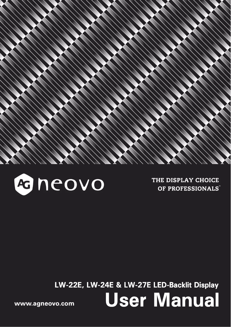 Imagen de la primera página del manual del dispositivo LW-24E