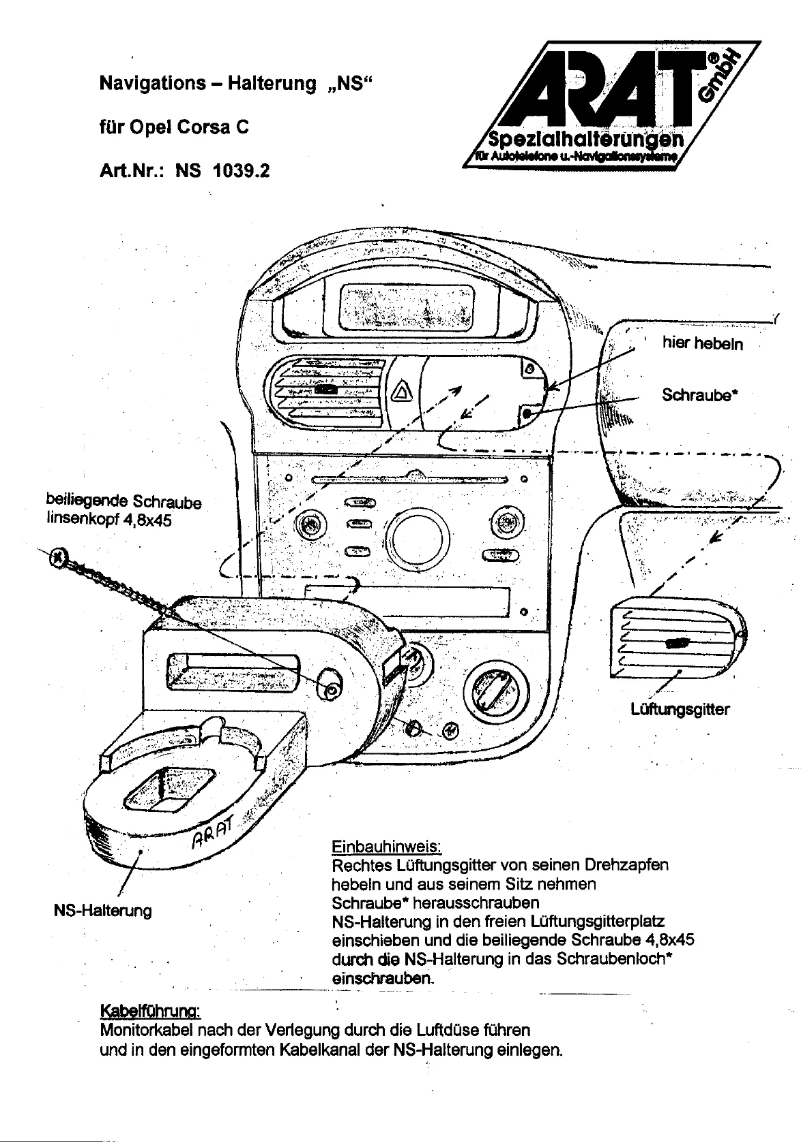 Página 1 del manual Manual de usuario Arat NS1039.2