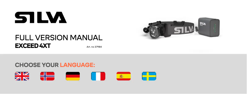 Imagen de la primera página del manual del dispositivo Exceed 4XT