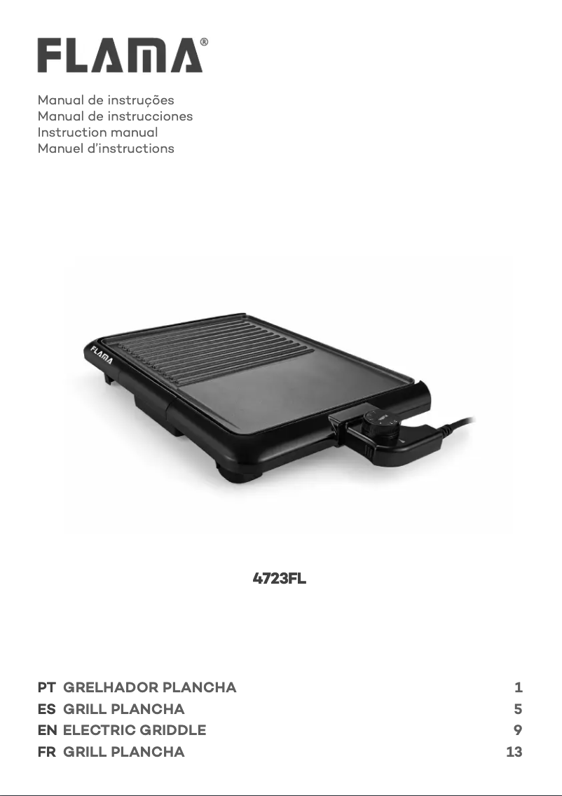 Página 1 del manual Manual de usuario Flama 4723FL