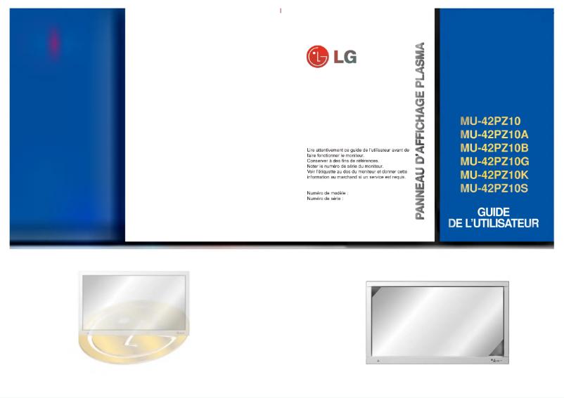 Imagen de la primera página del manual del dispositivo MU-42PZ10