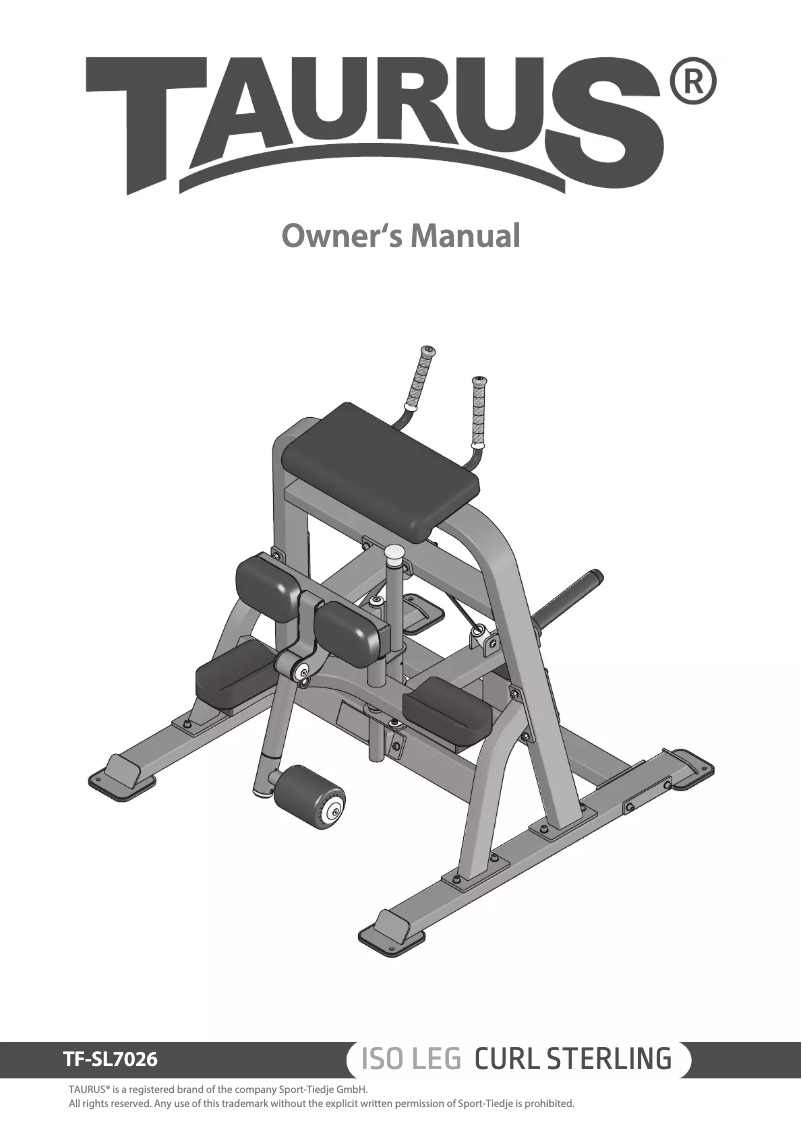 Página nº 1 - Manual de usuario Taurus Iso Leg Curl Sterling