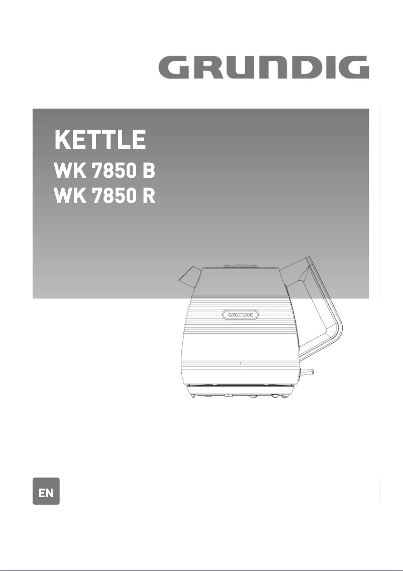 Imagen de la primera página del manual del dispositivo WK7850R