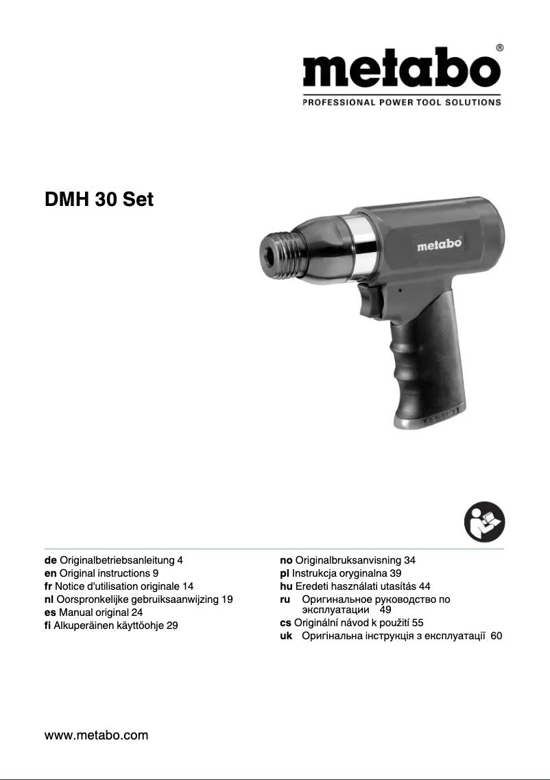Página nº 1 - Manual de usuario Metabo DMH 30 Set