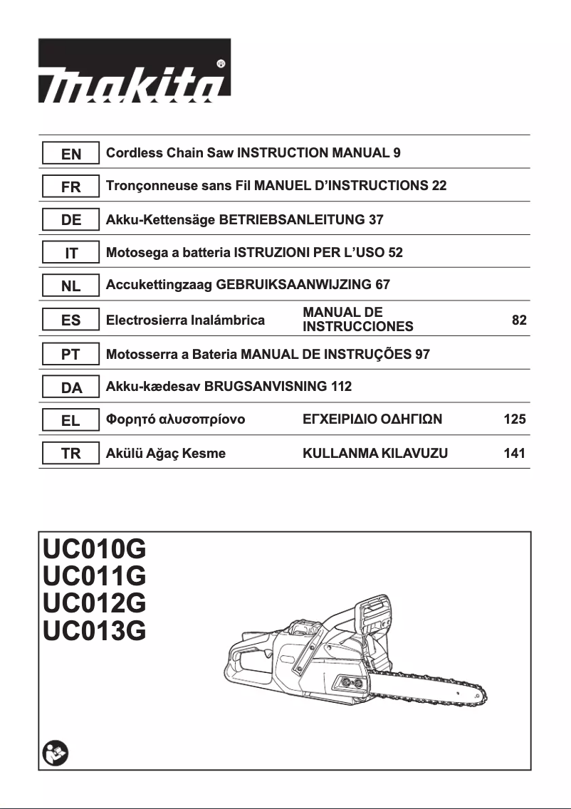 Página 1 del manual Manual de usuario Makita UC011G