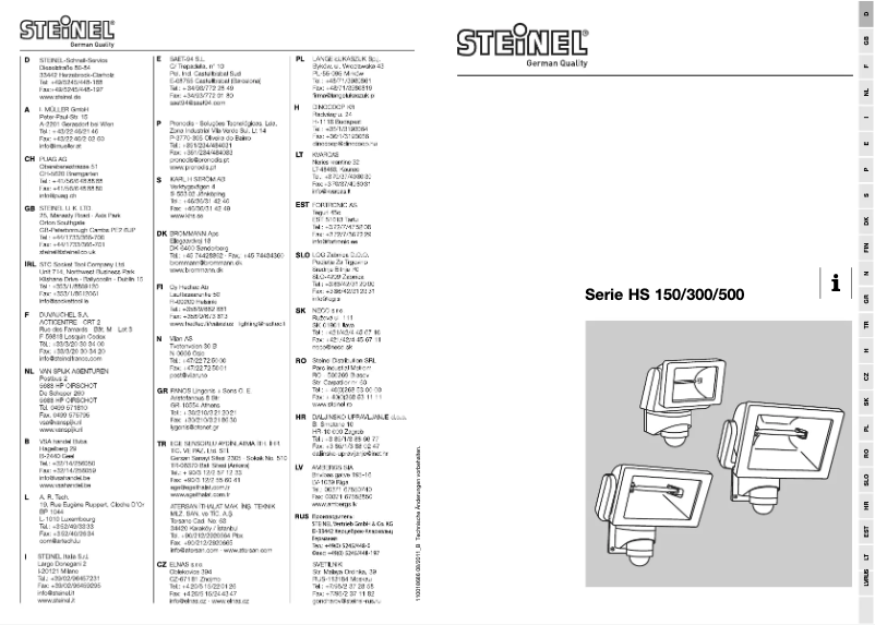Imagen de la primera página del manual del dispositivo ST 646318