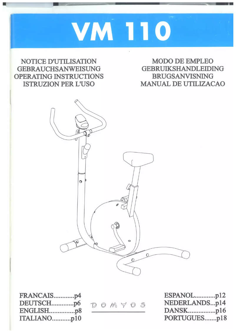 Página 1 del manual Manual de usuario Domyos VM 110