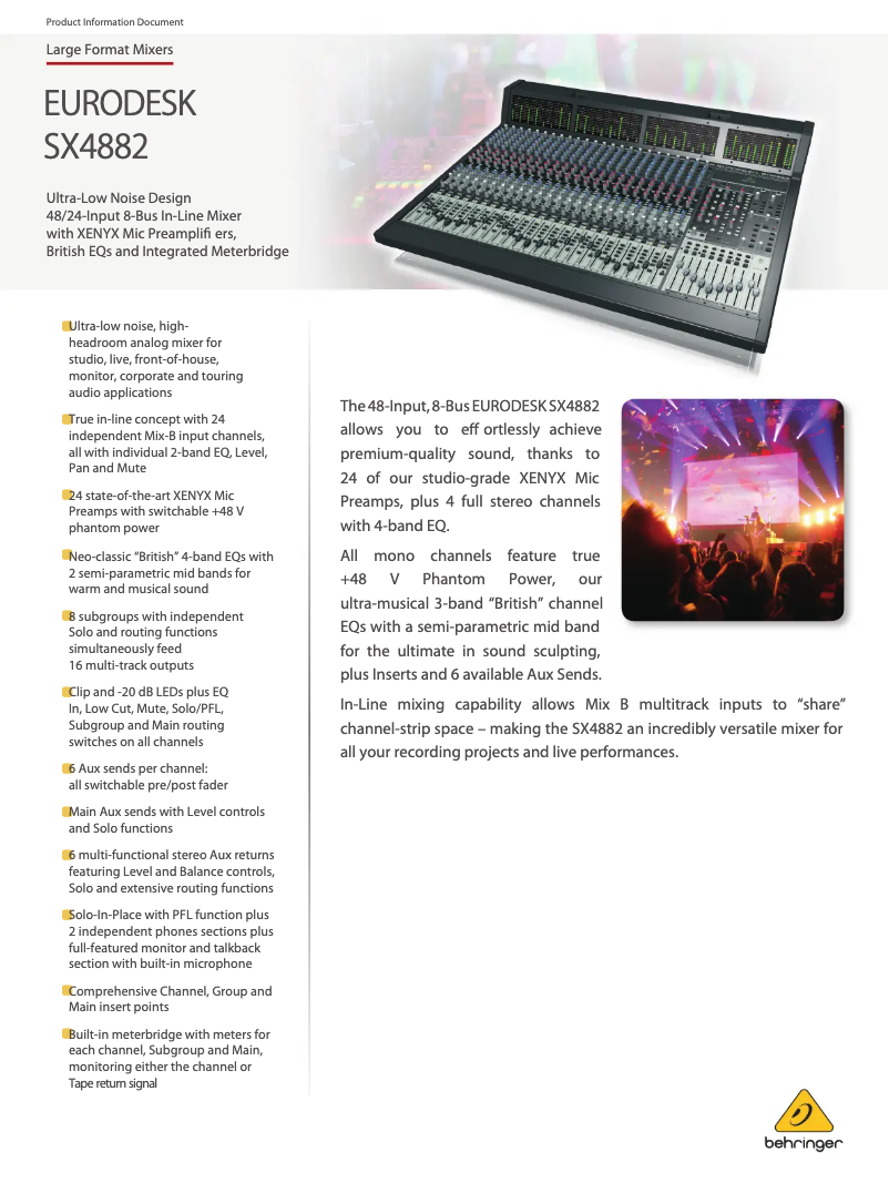 Imagen de la primera página del manual del dispositivo Eurodesk SX4882