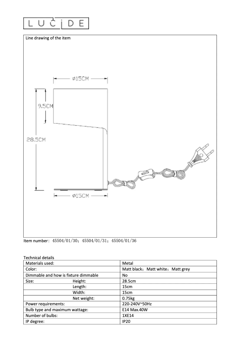 Imagen de la primera página del manual del dispositivo Knulle