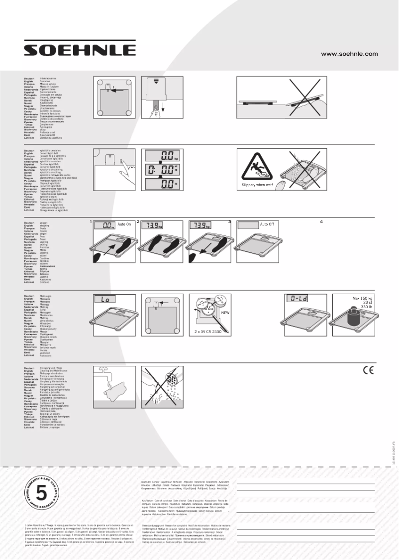 Página nº 1 - Manual de usuario Soehnle Melody