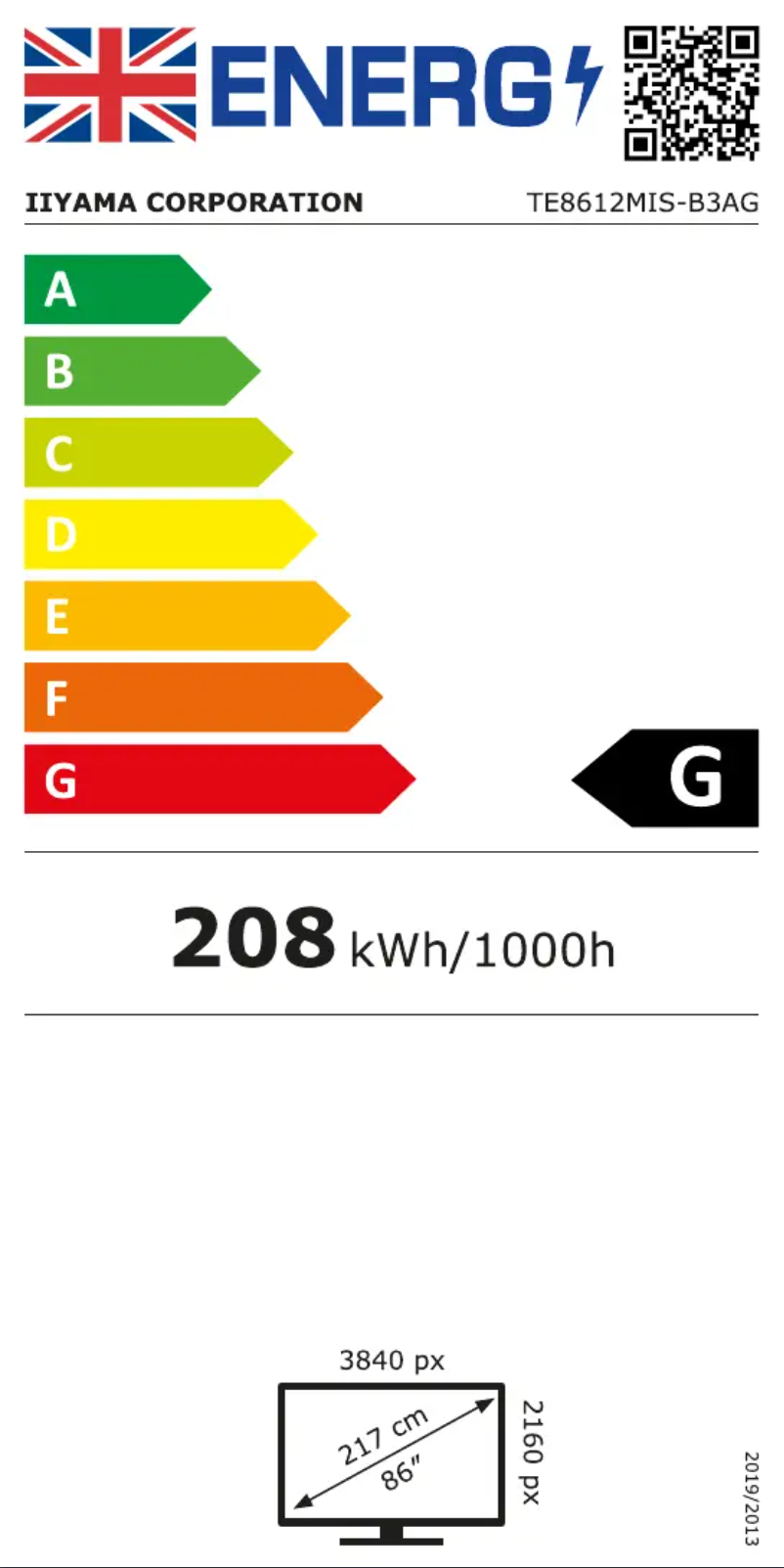 Imagen de la primera página del manual del dispositivo ProLite TE8612MIS