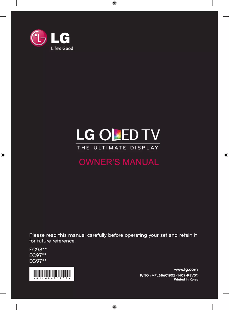 Página nº 1 - Manual de usuario LG 65EC970T