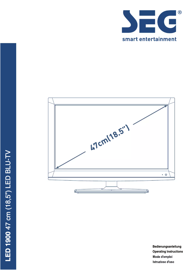 Imagen de la primera página del manual del dispositivo LED1900