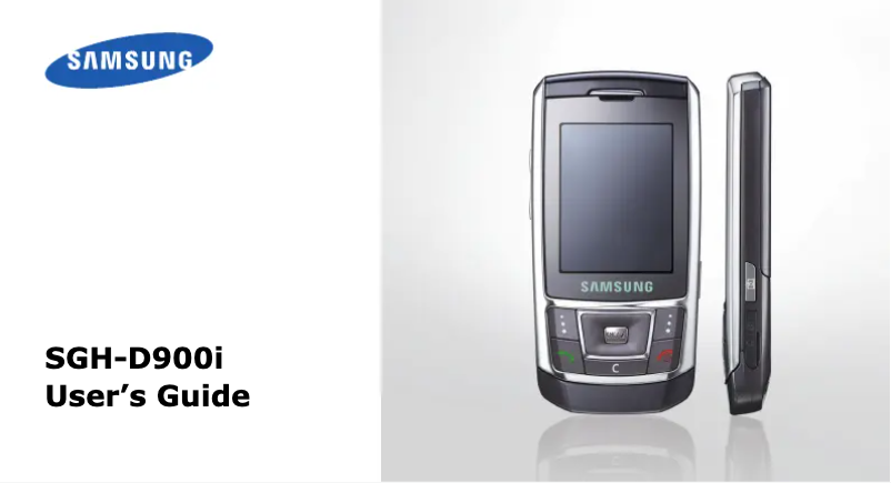 Imagen de la primera página del manual del dispositivo D900i