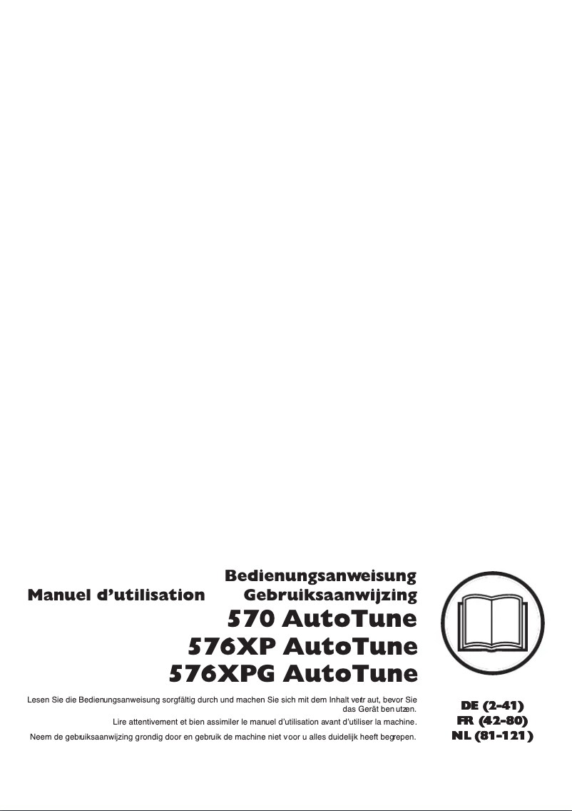 Imagen de la primera página del manual del dispositivo 570 AutoTune