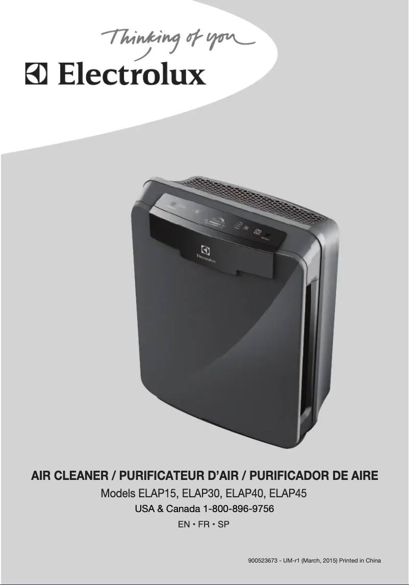 Página 1 del manual Manual de usuario Electrolux PureOxygen Allergen 300