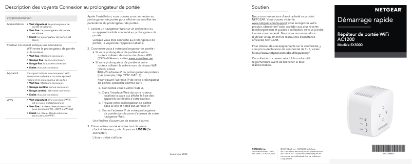 Imagen de la primera página del manual del dispositivo EX5000