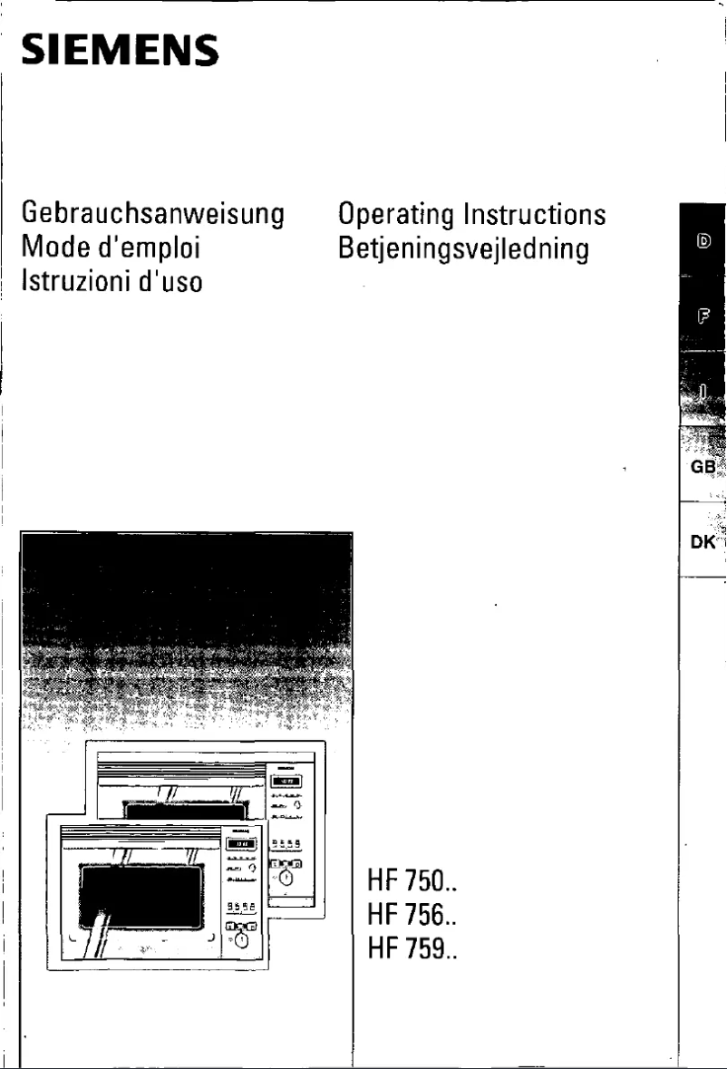 Imagen de la primera página del manual del dispositivo HF75955