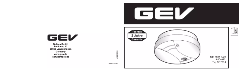 Página 1 del manual Manual de usuario GEV FMR 4023 FlammEx