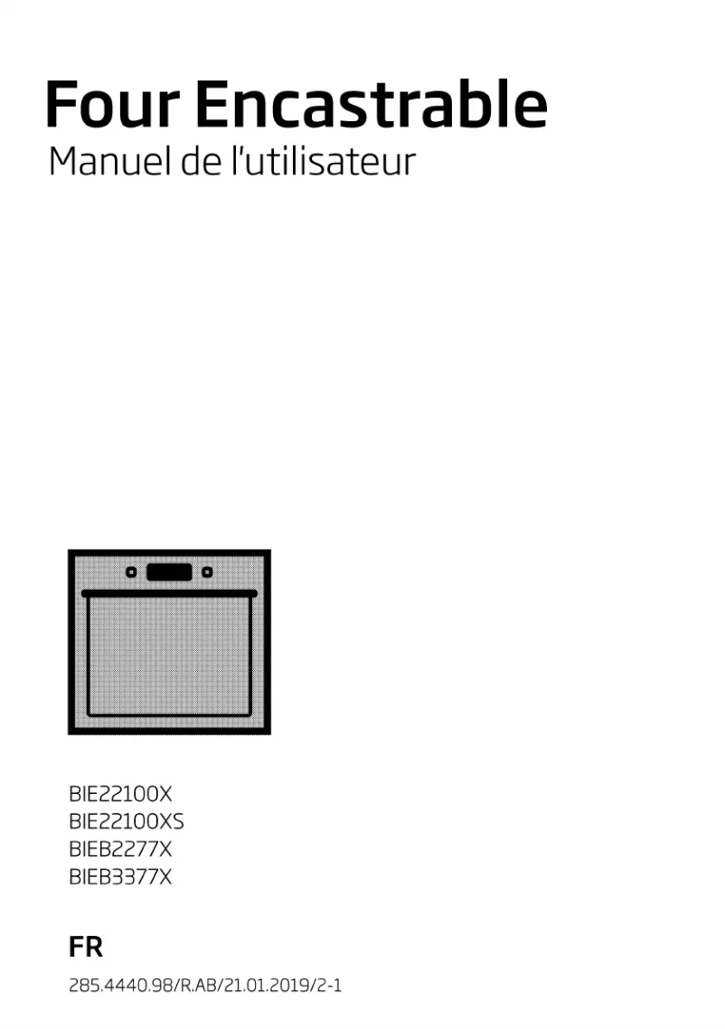 Imagen de la primera página del manual del dispositivo BIE22100X