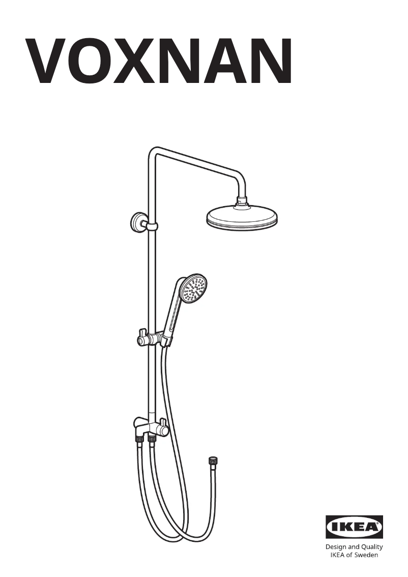 Página 1 del manual Manual de usuario Ikea VOXNAN 503.425.91