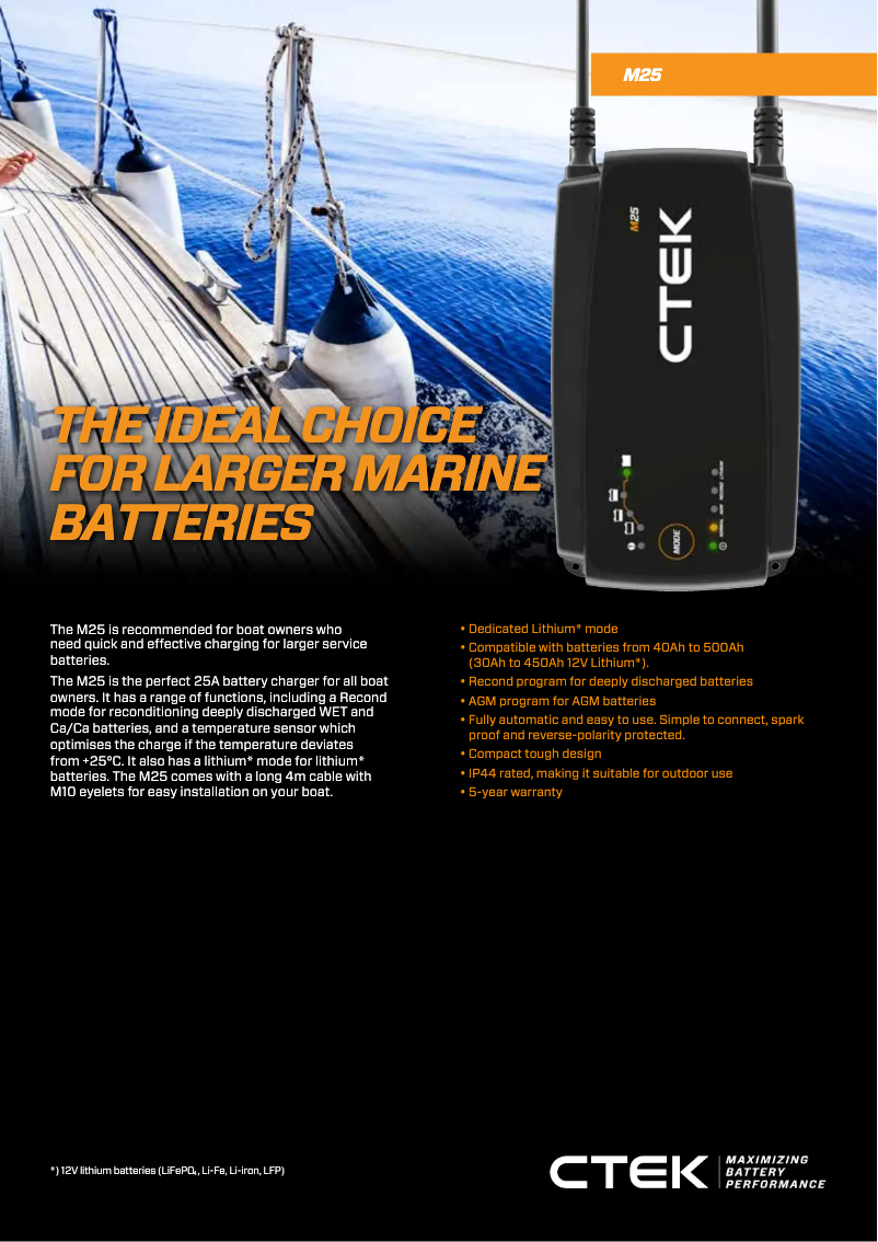 Imagen de la primera página del manual del dispositivo M25