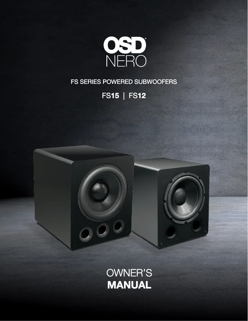 Imagen de la primera página del manual del dispositivo FS12