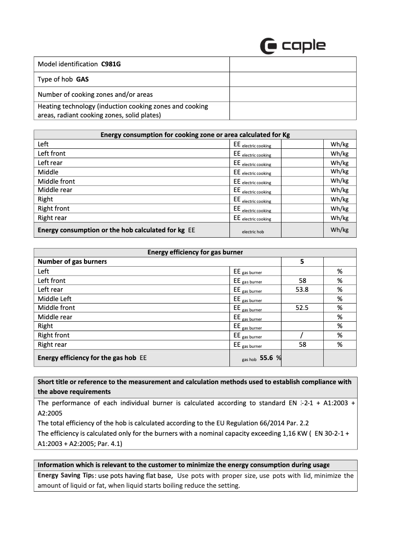 Imagen de la primera página del manual del dispositivo C981G