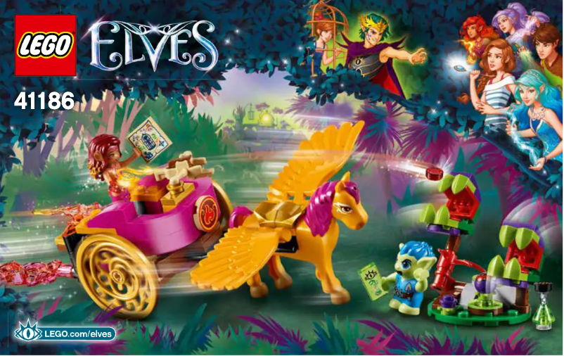 Página 1 del manual Instrucciones visuales Lego Elves 41186