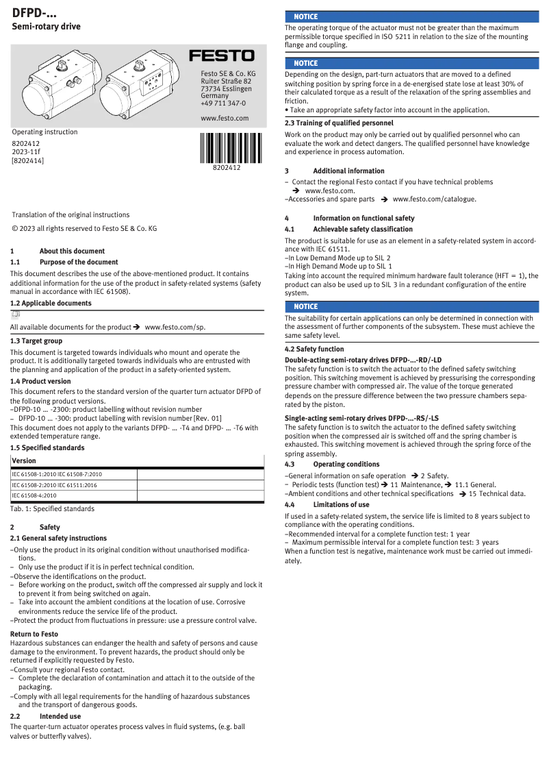 Imagen de la primera página del manual del dispositivo DFPD-10