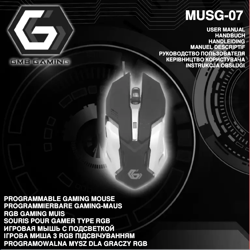 Página nº 1 - Manual de usuario GMB Gaming MUSG-07