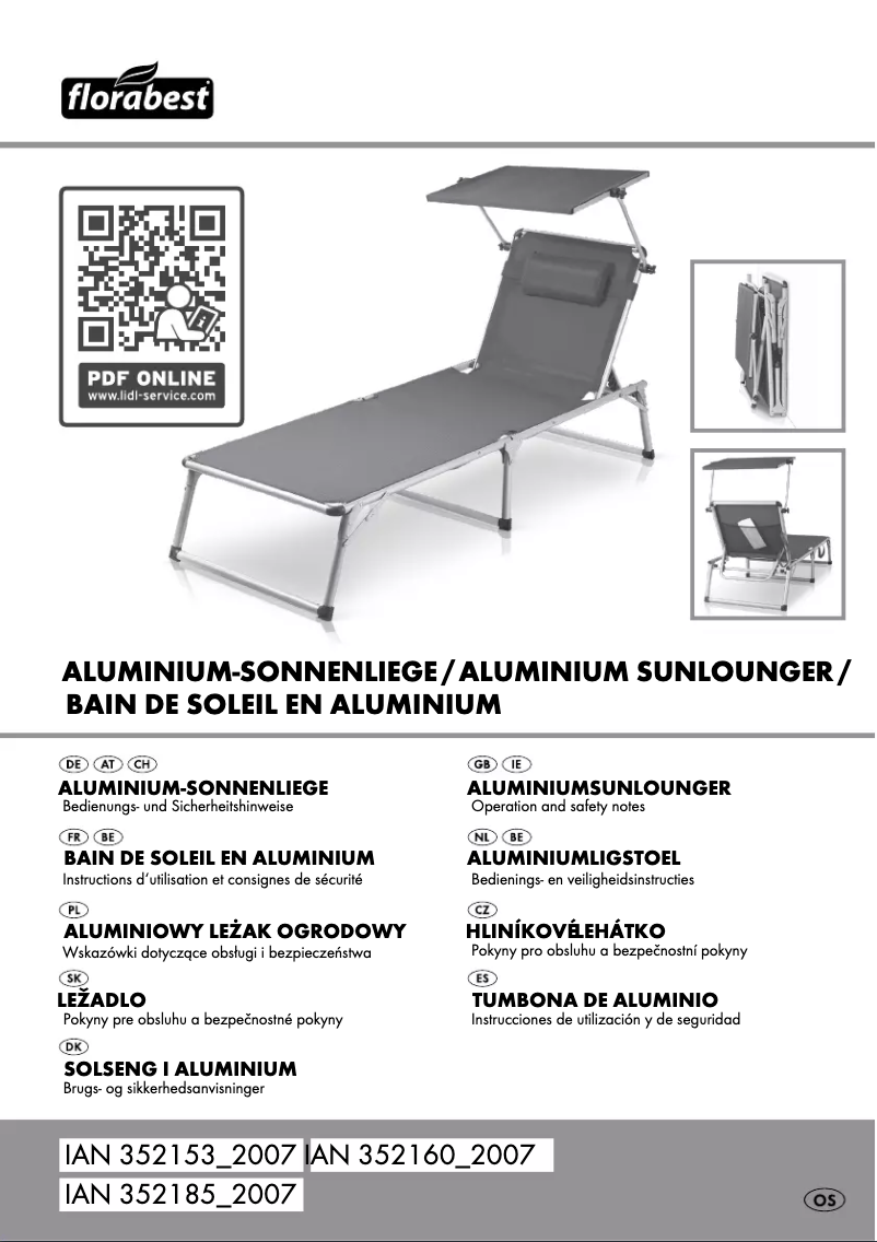 Imagen de la primera página del manual del dispositivo IAN 352153
