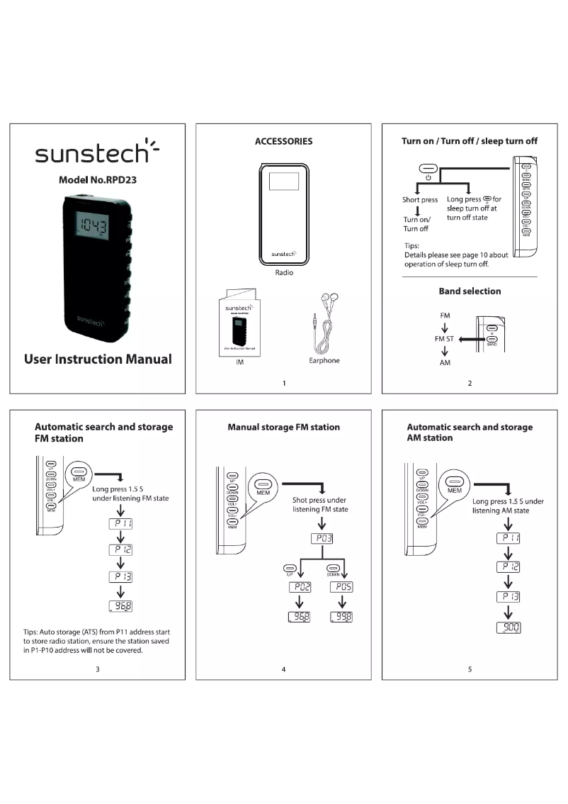 Página 1 del manual Manual de usuario Sunstech RPD23