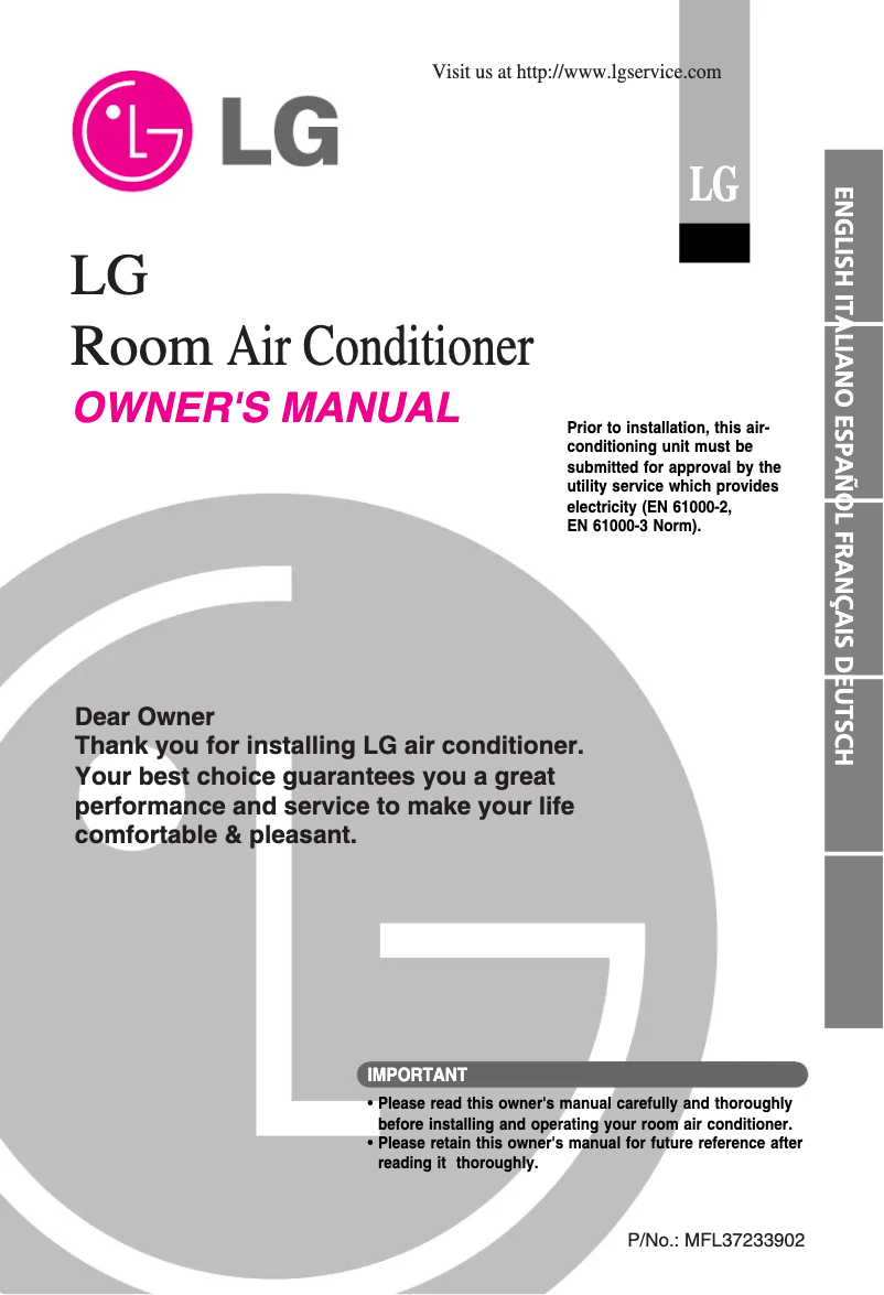 Página 1 del manual Manual de usuario LG G09AHS