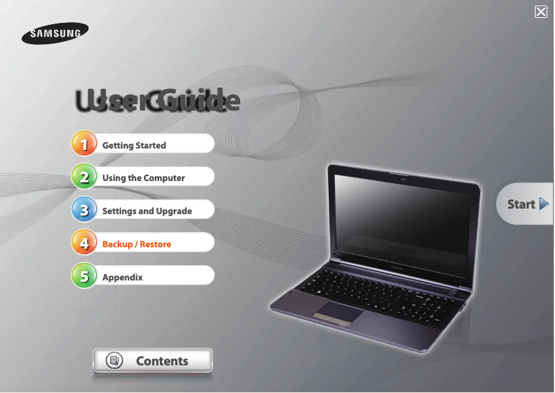 Página 1 del manual Manual de usuario Samsung NP-RC520H