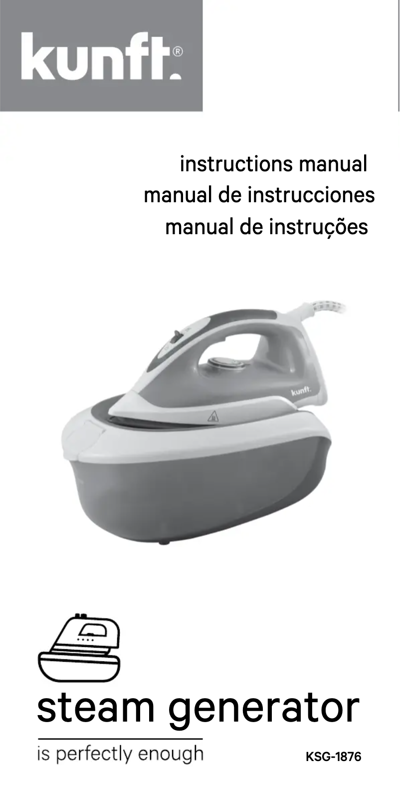 Página 1 del manual Manual de usuario Kunft KSG-1876