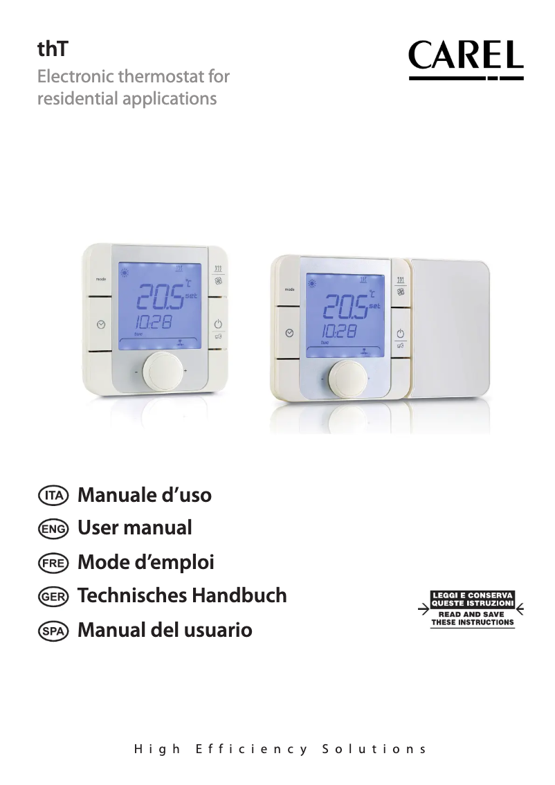 Imagen de la primera página del manual del dispositivo thT