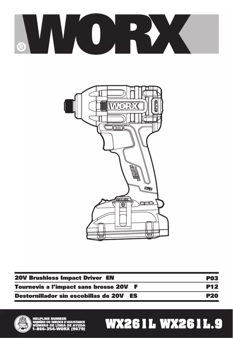 Página nº 1 - Manual de usuario Worx WX960L
