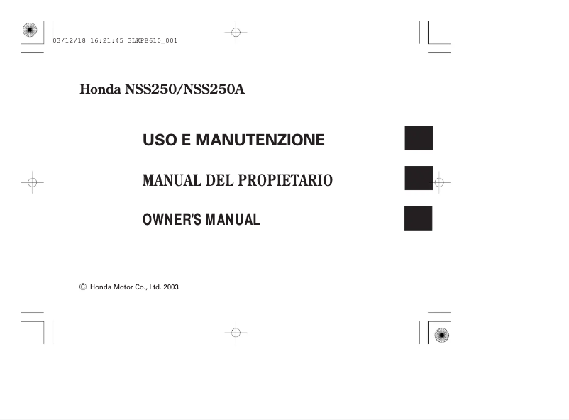 Imagen de la primera página del manual del dispositivo Forza NSS250S (2008)