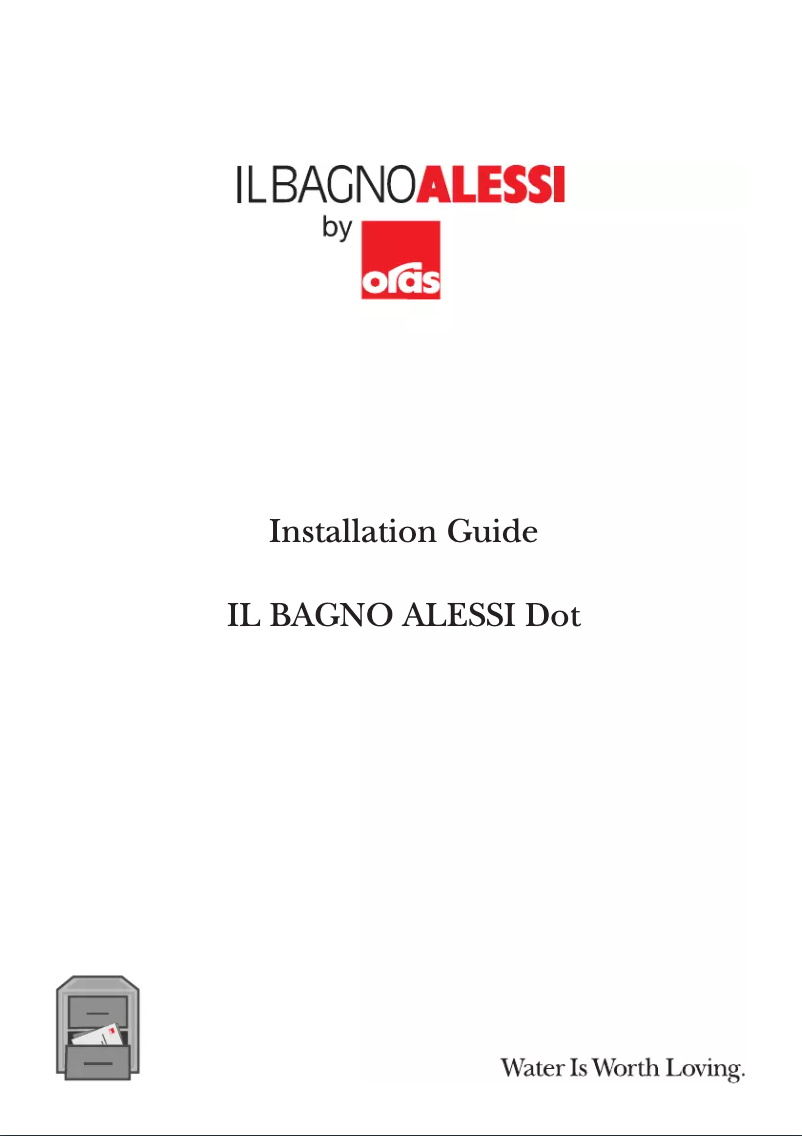 Imagen de la primera página del manual del dispositivo IL BAGNO ALESSI Dot by 8601F