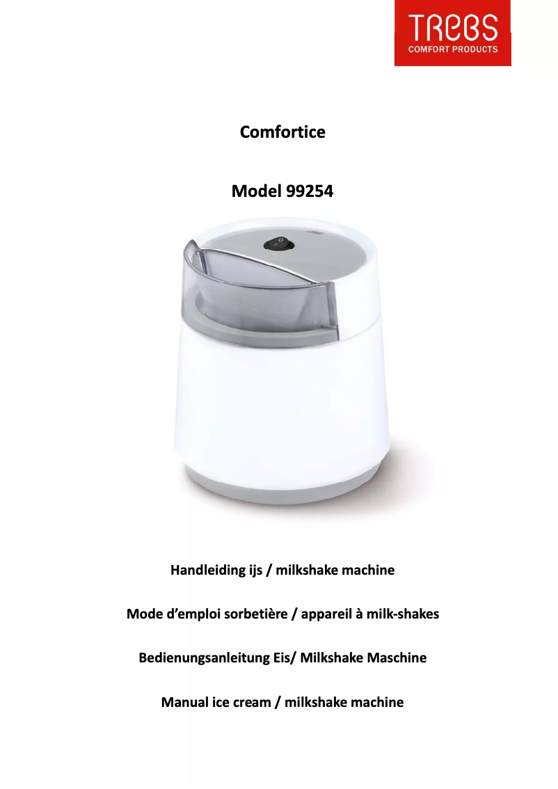 Página 1 del manual Manual de usuario Trebs Comfortice 99254